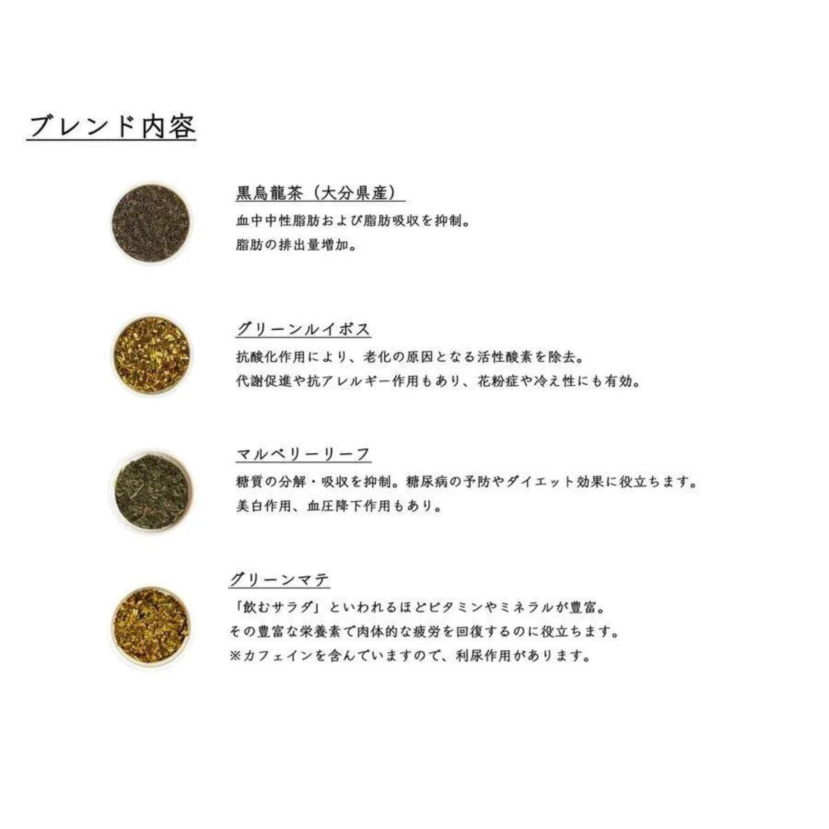 黒烏龍茶を使用した脂肪分解ブレンド ティーバッグ2g×5袋