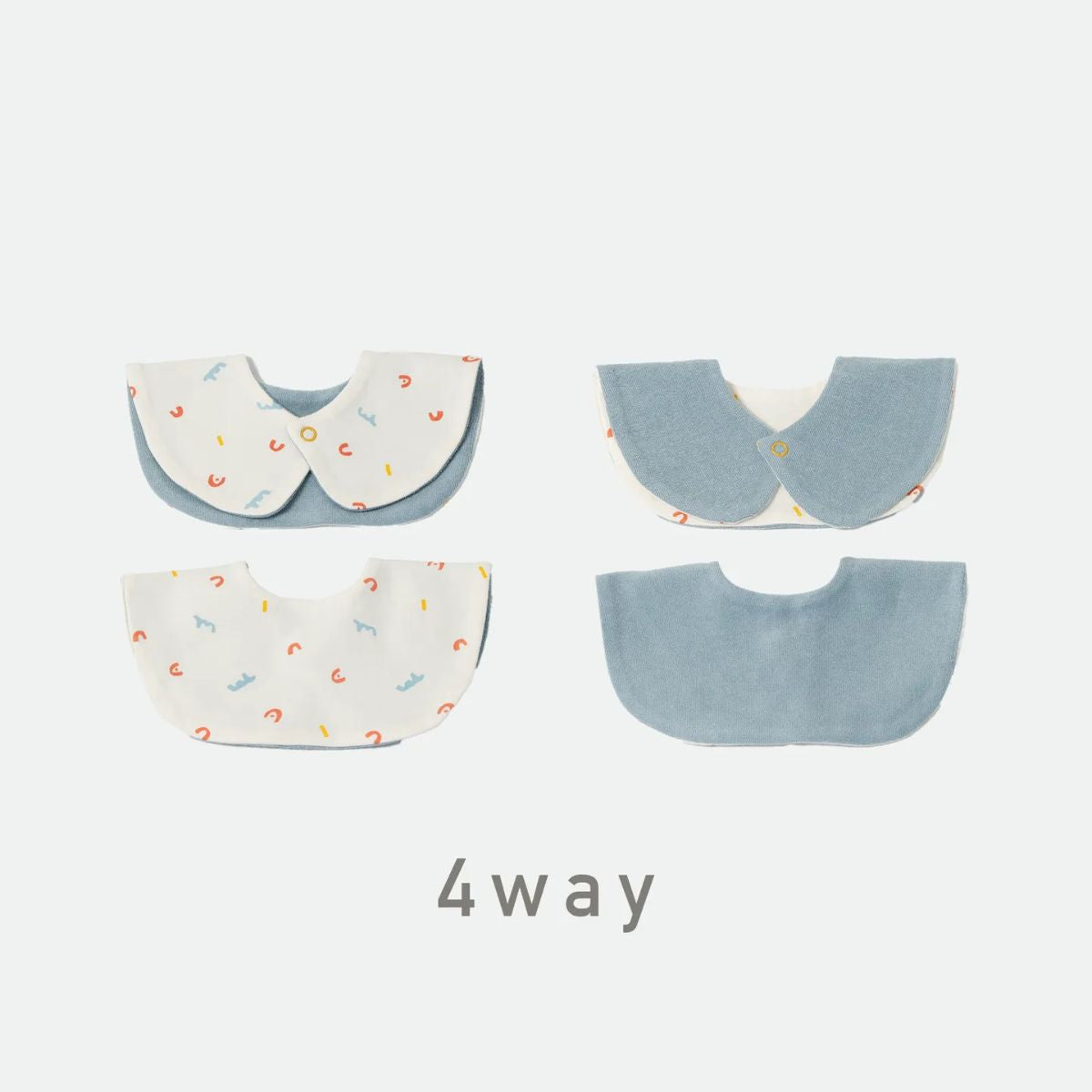 カラフルロゴ 4WAY スタイ よだれかけ BIB (bon bon candy)