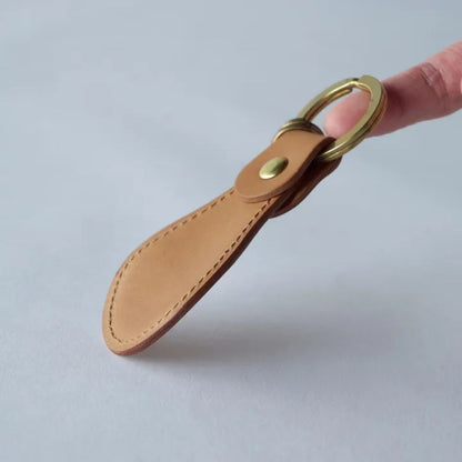 オリジナルレザー 携帯靴べらキーホルダー
