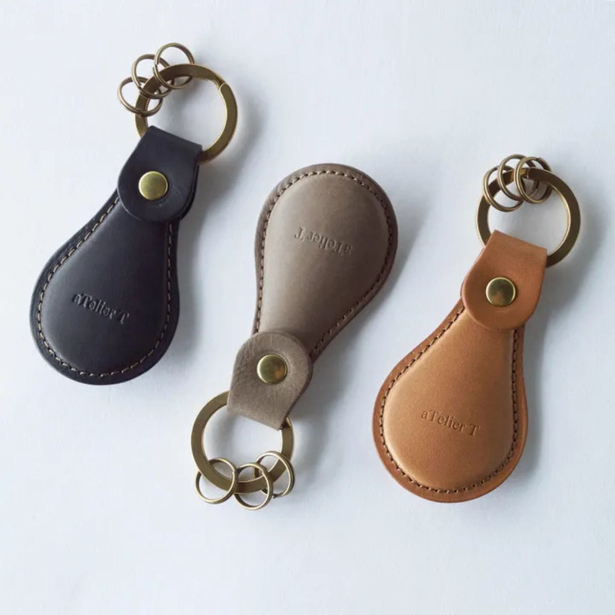 オリジナルレザー 携帯靴べらキーホルダー