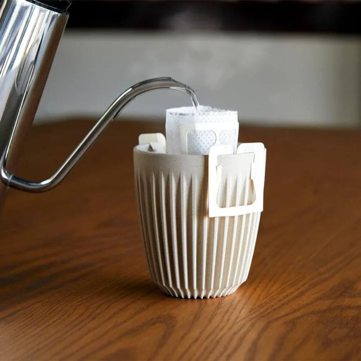 HuskeeCup タンブラー  235ml 8oz チャコール/ナチュラル